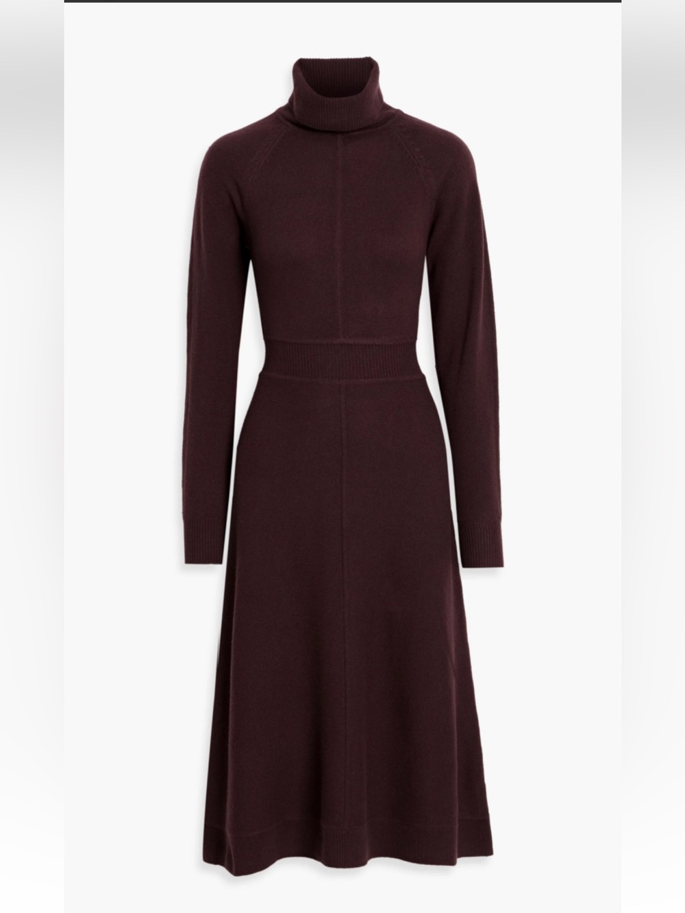 Derek Lam 10 Crosby Diana 100% Wool Turtleneck Midi Dress L NWT